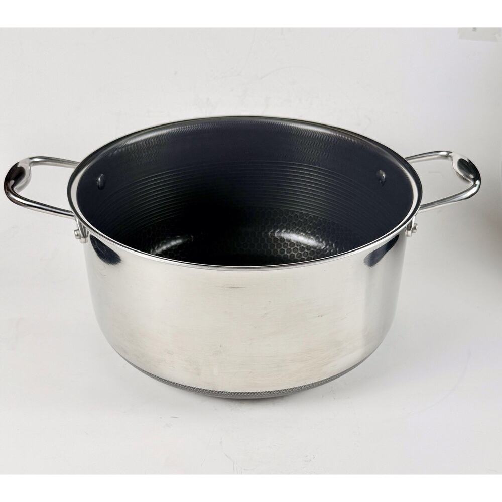HexClad Hybrid Nonstick 8-Quart Stockpot NO LID USED FAIR CONDITION